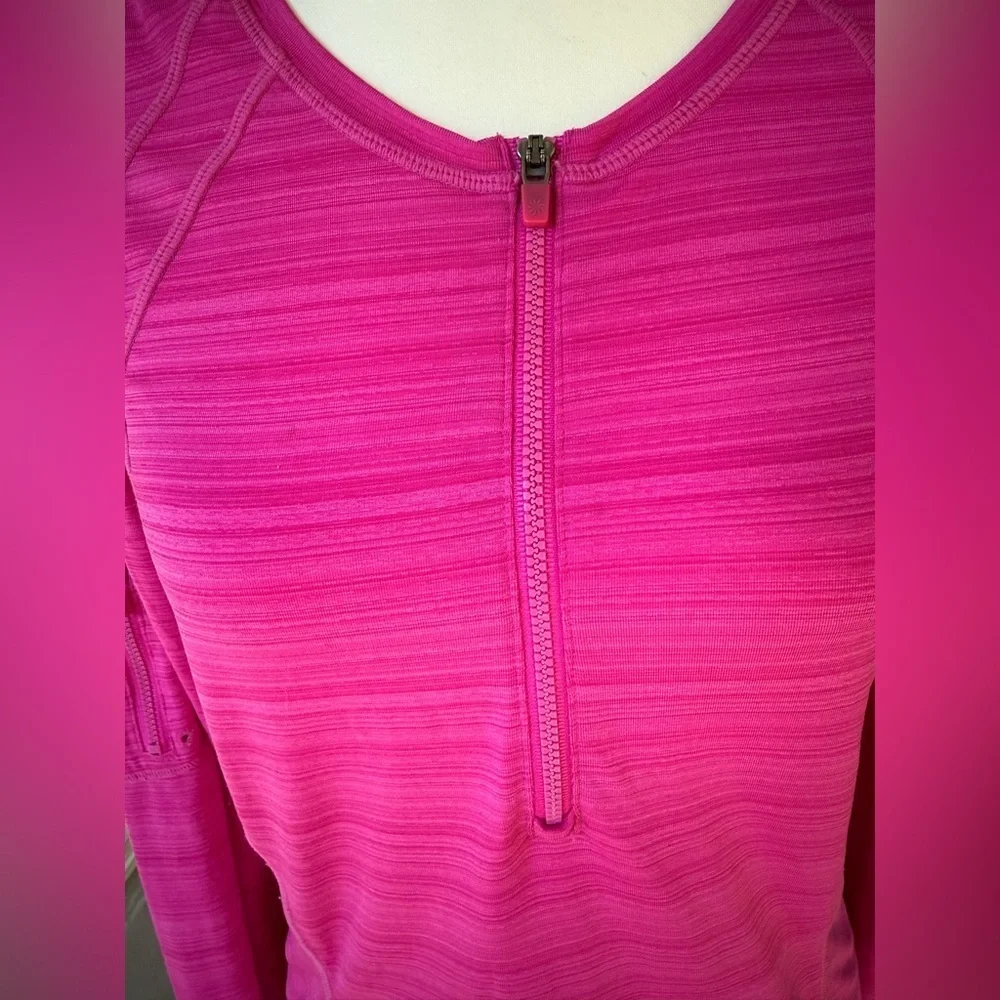 Athleta Women's Pacifica UPF Shirt Long Sleeve hot, pink size medium - Picture 5 of 13